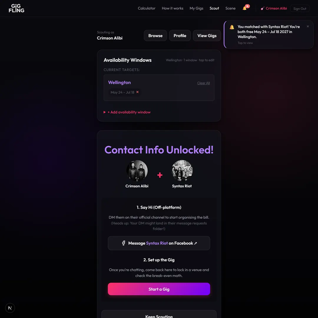 Connection made