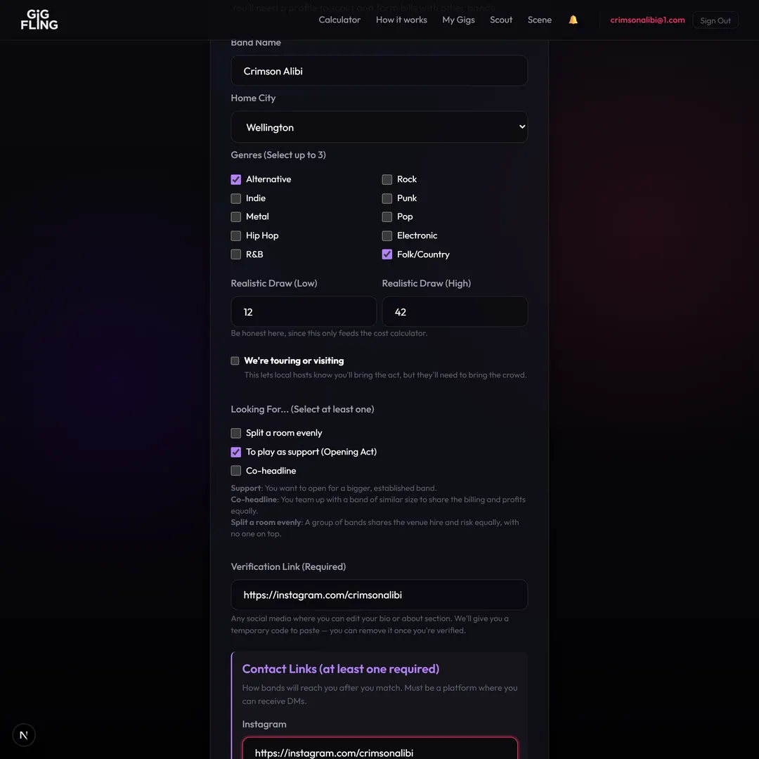 Your profile